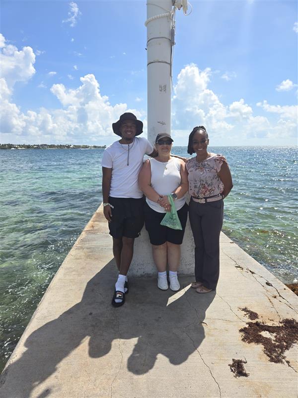Colorful Nassau landmark on a city tour